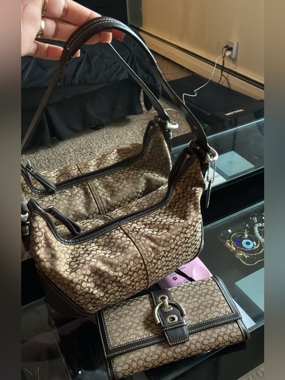 Beautiful Coach Soho Hobo bag with matching
Coach wallet